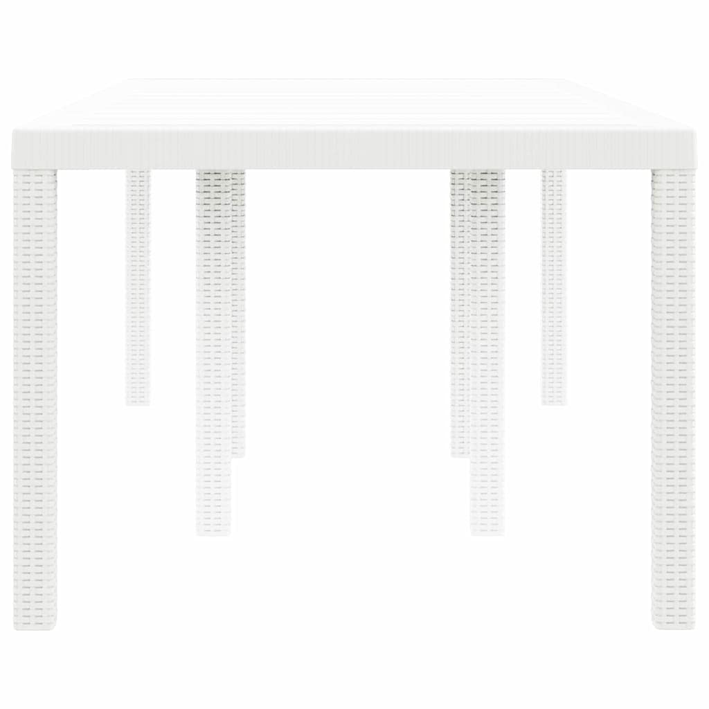 Tavolo da Giardino Bianco 200 x 100 x 73 cm polyrattan 871690