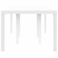 Tavolo da Giardino Bianco 200 x 100 x 73 cm polyrattan 871690