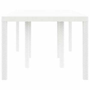 Tavolo da Giardino Bianco 200 x 100 x 73 cm polyrattan 871690