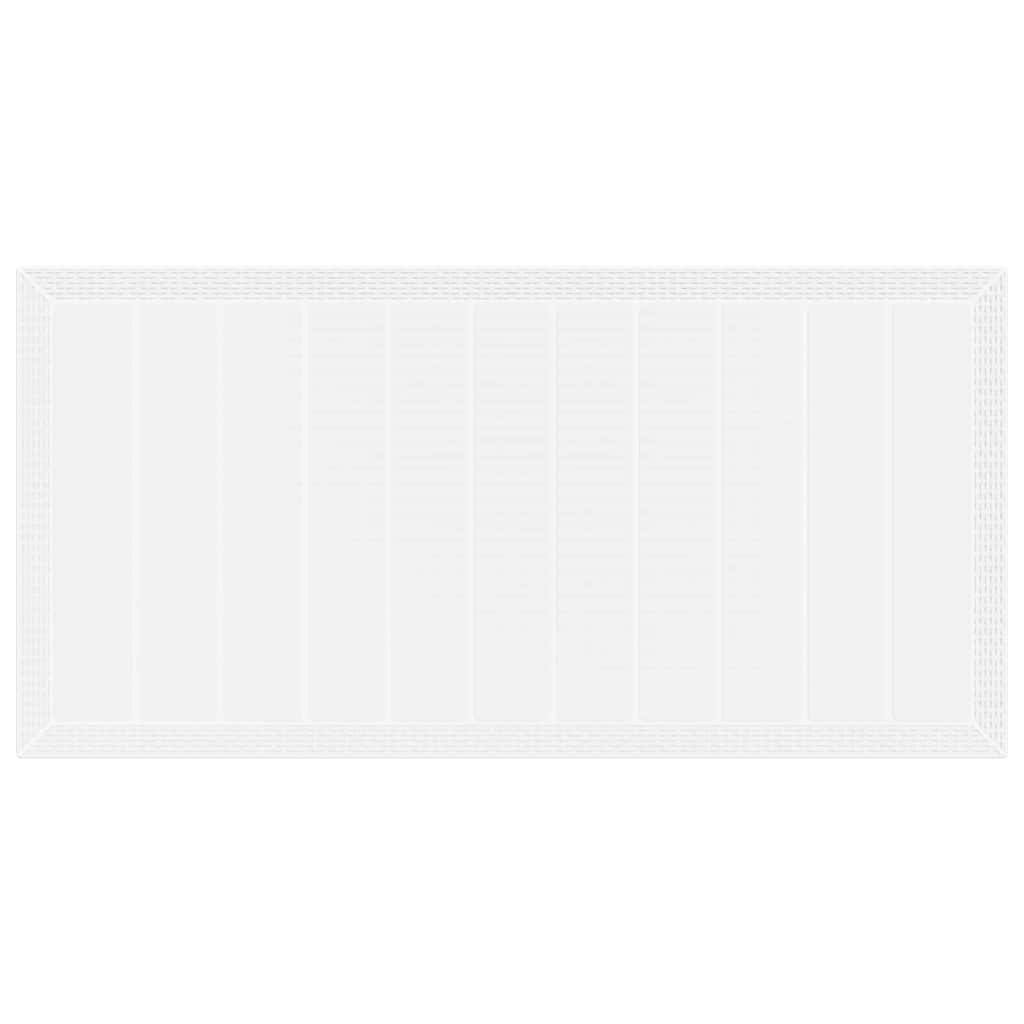 Tavolo da Giardino Bianco 200 x 100 x 73 cm polyrattan 871690