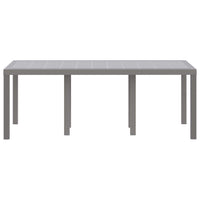 Tavolo da Giardino Grigio chiaro 200 x 100 x 73 cm polyrattan 871691