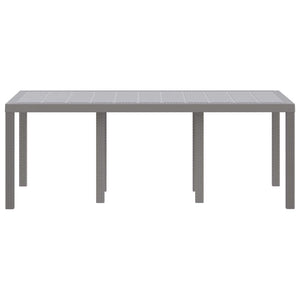 Tavolo da Giardino Grigio chiaro 200 x 100 x 73 cm polyrattan 871691