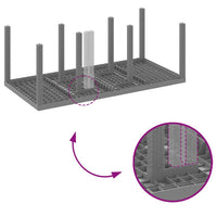 Tavolo da Giardino Grigio chiaro 200 x 100 x 73 cm polyrattan 871691