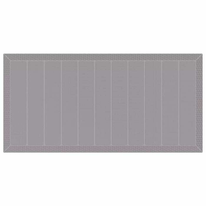 Tavolo da Giardino Grigio chiaro 200 x 100 x 73 cm polyrattan 871691