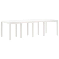 Tavolo da Giardino Bianco 250 x 100 x 73 cm polyrattan 871694