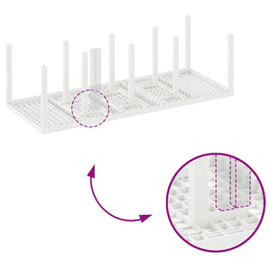 Tavolo da Giardino Bianco 250 x 100 x 73 cm polyrattan 871694