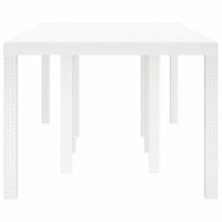 Tavolo da Giardino Bianco 250 x 100 x 73 cm polyrattan 871694