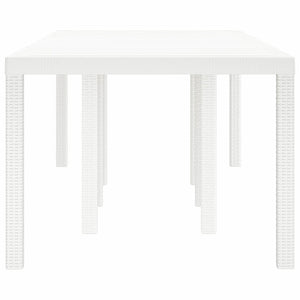 Tavolo da Giardino Bianco 250 x 100 x 73 cm polyrattan 871694