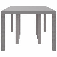 Tavolo da Giardino Grigio chiaro 250 x 100 x 73 cm polyrattan 871695