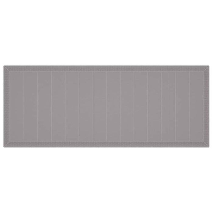 Tavolo da Giardino Grigio chiaro 250 x 100 x 73 cm polyrattan 871695