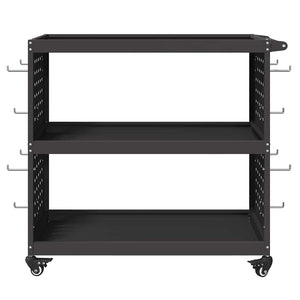 Carrello per Attrezzi con lo scaffale Nero 75 x 35 x 73 cm 874539