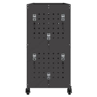 vidaXL Carrello per Attrezzi con lo scaffale Nero 75 x 35 x 73 cm