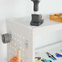 Carrello per Attrezzi con lo scaffale Bianco 75 x 35 x 73 cm 874540