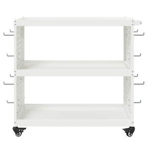 Carrello per Attrezzi con lo scaffale Bianco 75 x 35 x 73 cm 874540