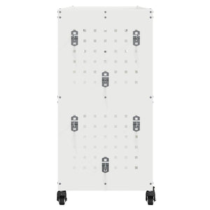 vidaXL Carrello per Attrezzi con lo scaffale Bianco 75 x 35 x 73 cm