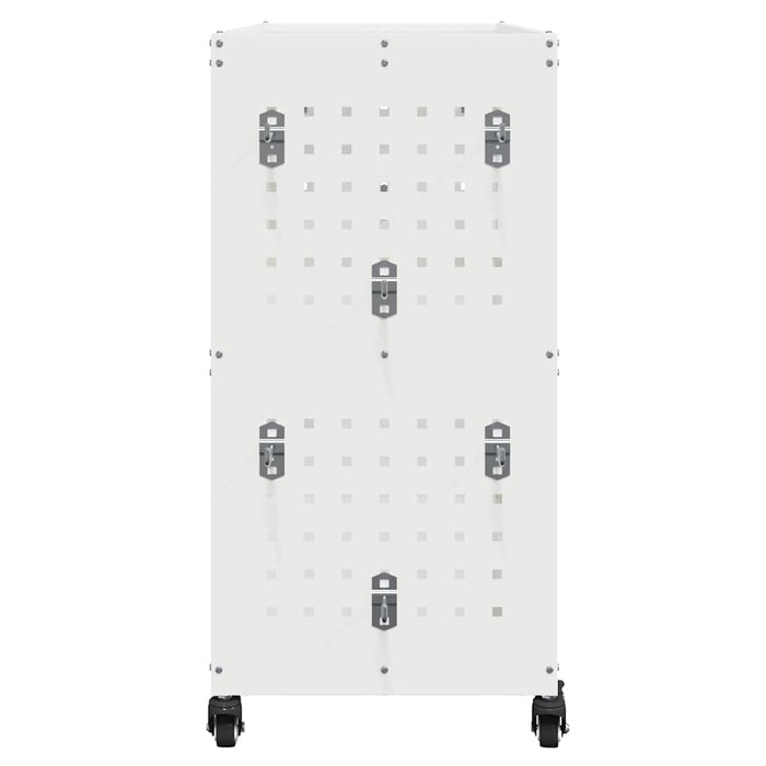 vidaXL Carrello per Attrezzi con lo scaffale Bianco 75 x 35 x 73 cm