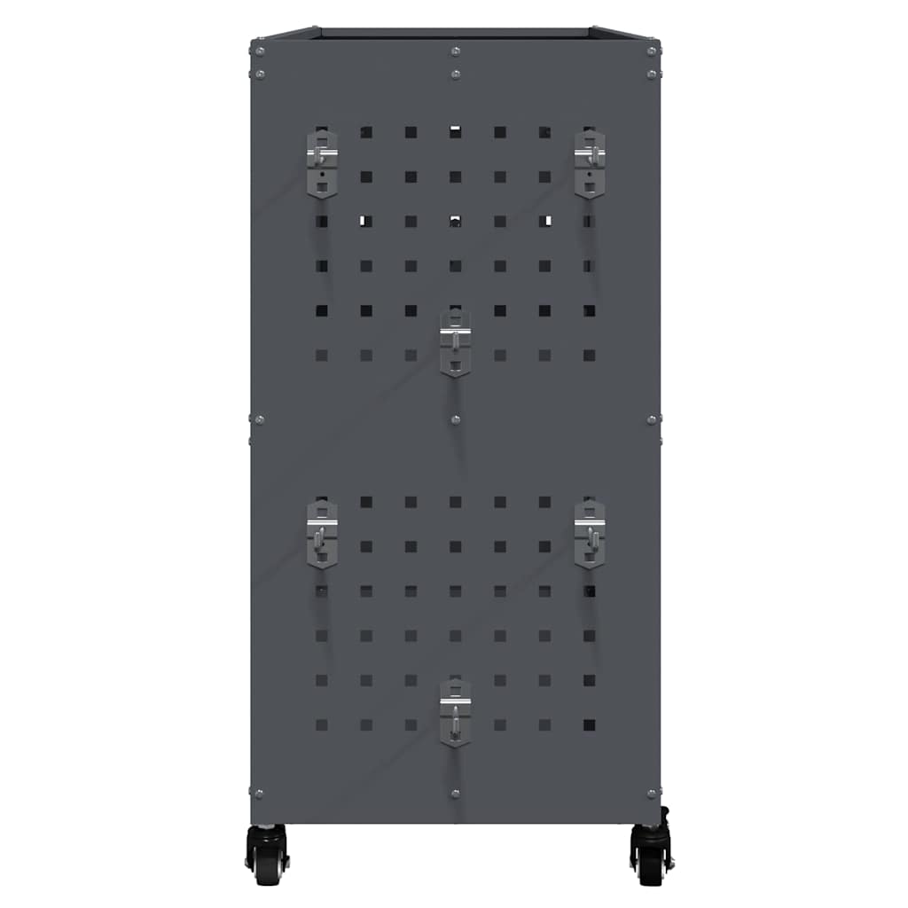 vidaXL Carrello per Attrezzi con lo scaffale Antracite 75 x 35 x 73 cm