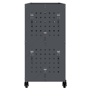 vidaXL Carrello per Attrezzi con lo scaffale Antracite 75 x 35 x 73 cm