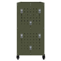 vidaXL Carrello per Attrezzi con ruota Oliver verde 75 x 35 x 73 cm