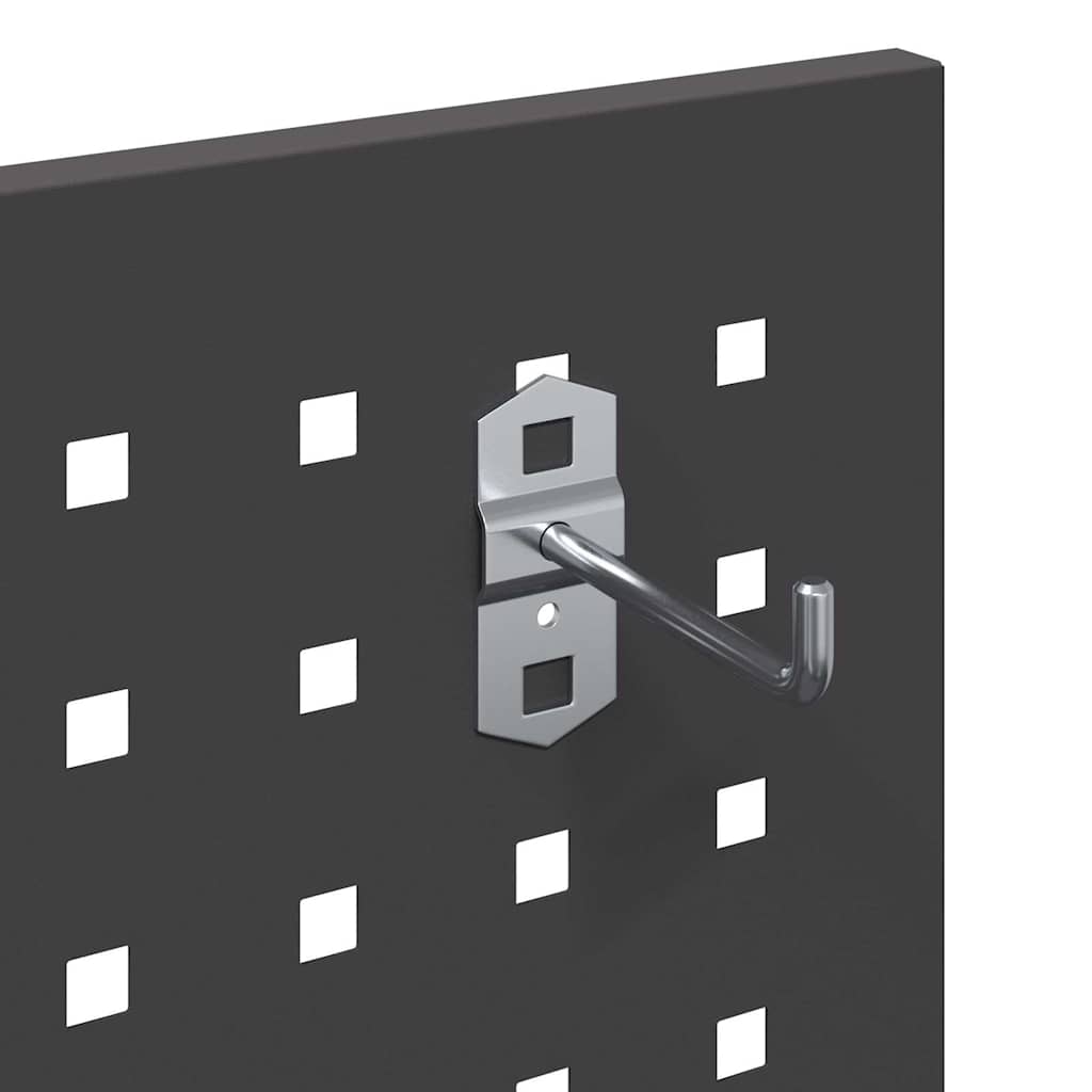 vidaXL Carrello per Attrezzi con lo scaffale Nero 65 x 35 x 111 cm