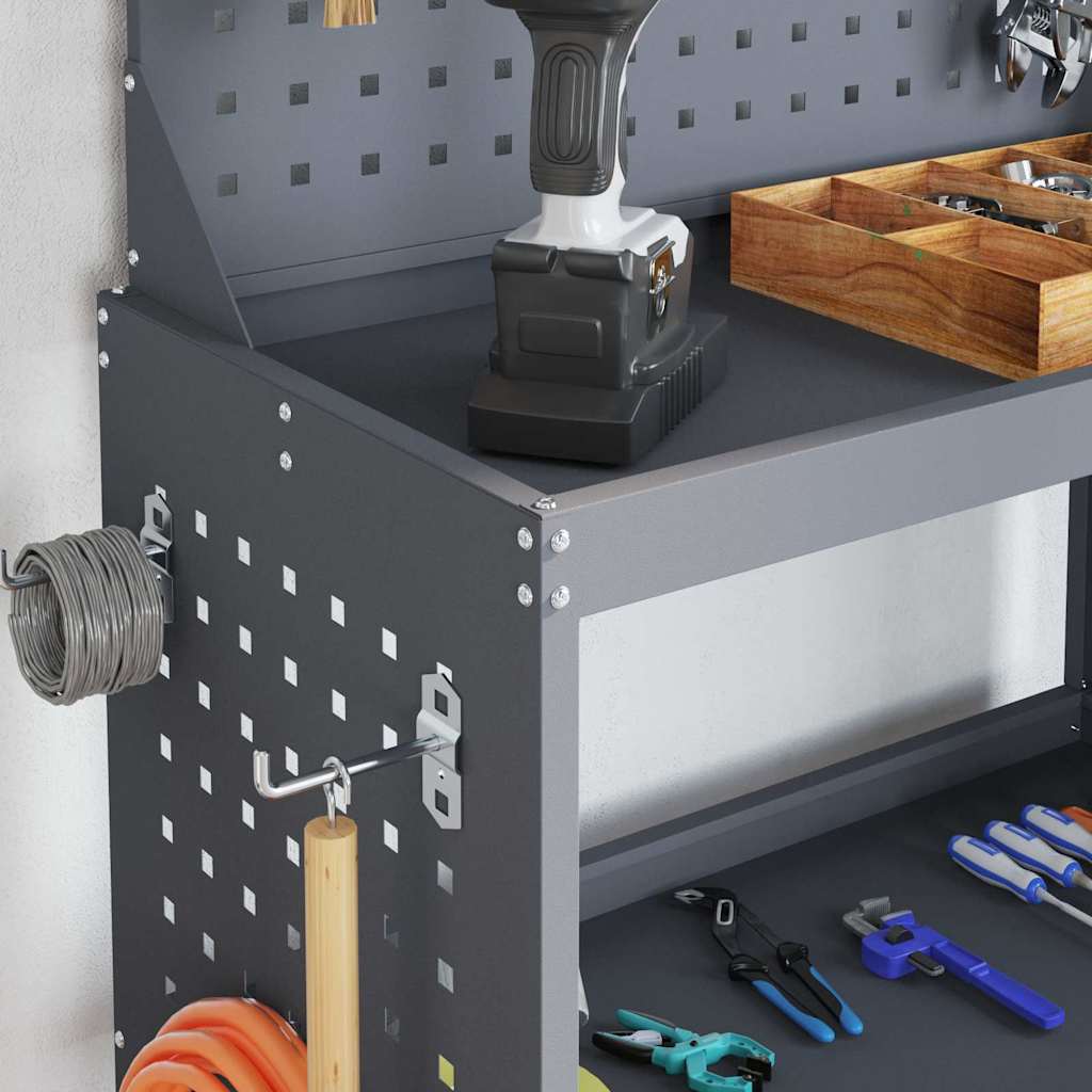 Carrello per Attrezzi con ruota Antracite 65 x 35 x 111 cm 874548