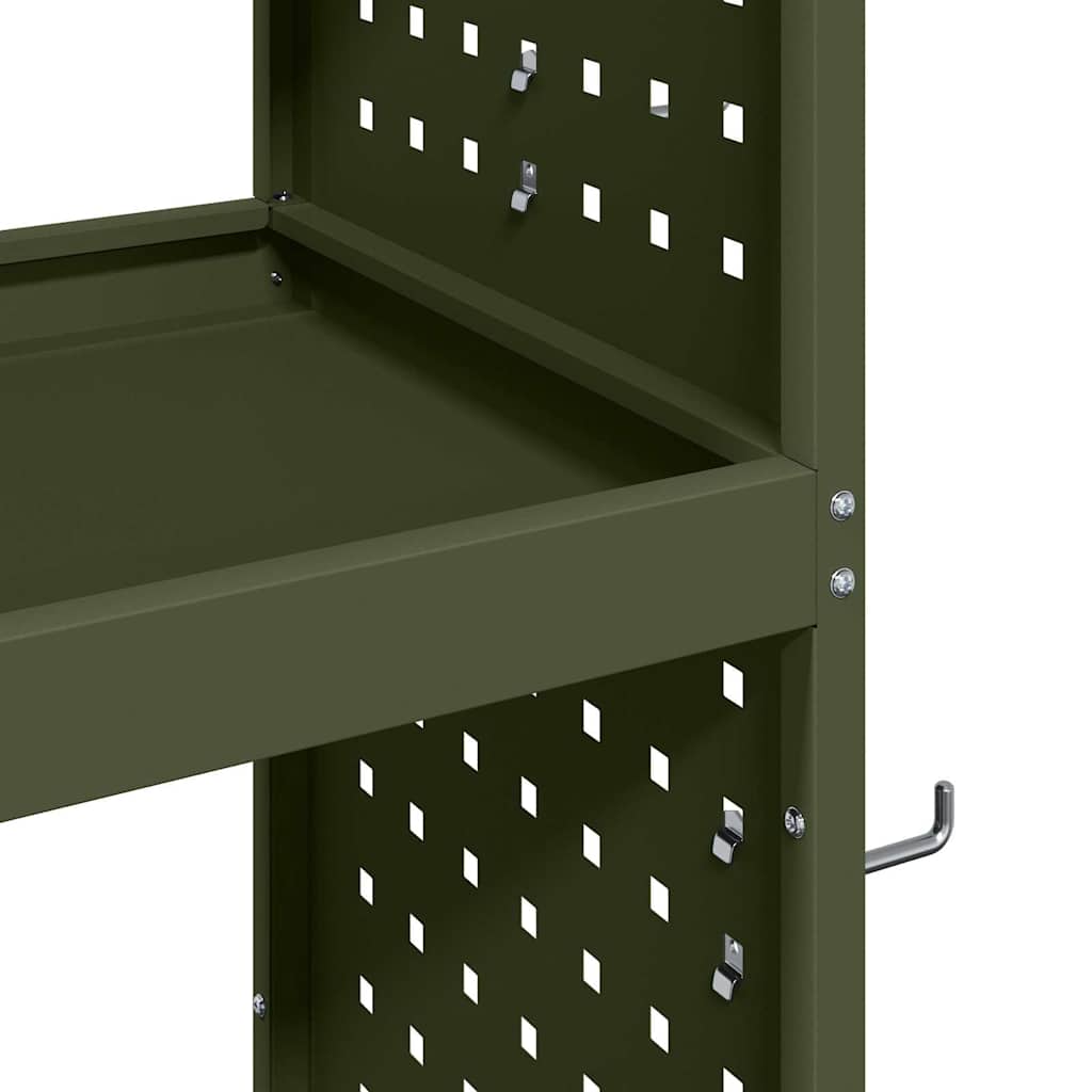 Carrello per Attrezzi con ruota Oliver verde 65 x 35 x 111 cm 874549