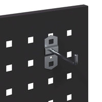 Carrello per Attrezzi con lo scaffale Nero 65 x 35 x 111 cm 874553