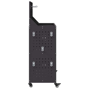 Carrello per Attrezzi con lo scaffale Nero 65 x 35 x 111 cm 874553