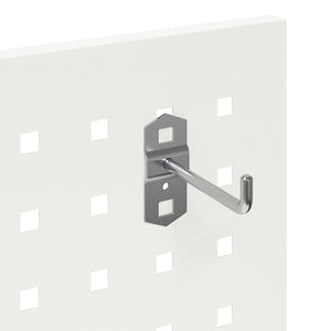 Carrello per Attrezzi con lo scaffale Bianco 65 x 35 x 111 cm 874554