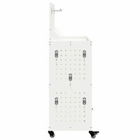Carrello per Attrezzi con lo scaffale Bianco 65 x 35 x 111 cm 874554