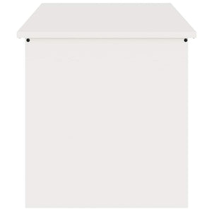 vidaXL Scatola di Stoccaggio Esterno Bianco 100 x 50.5 x 50 cm