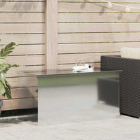vidaXL Scatola di Stoccaggio Esterno Argento 100 x 50.5 x 50 cm