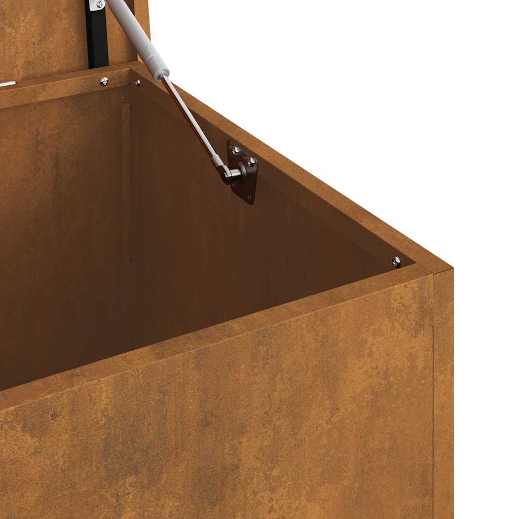 vidaXL Scatola di Stoccaggio Esterno Marrone 100 x 50.5 x 50 cm