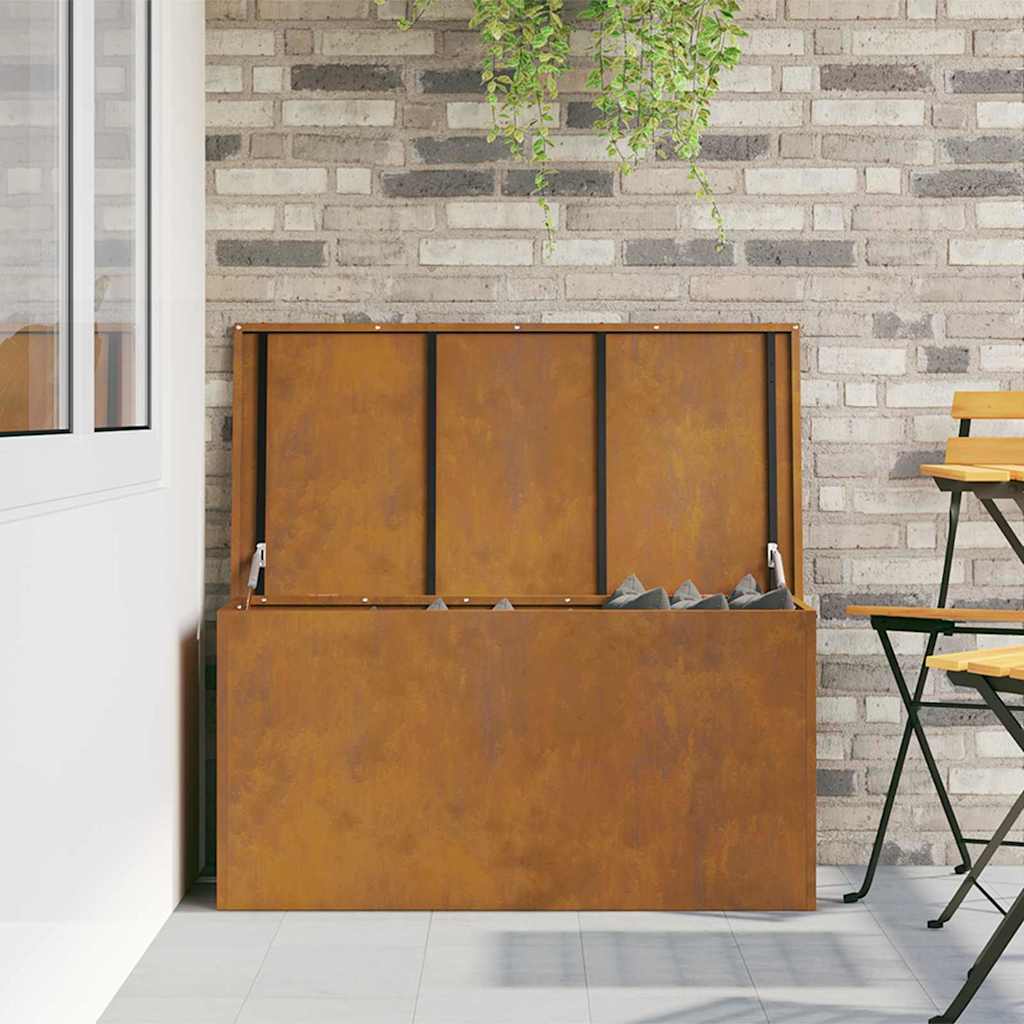 Scatola di Stoccaggio Esterno Marrone 100 x 50.5 x 50 cm 874566