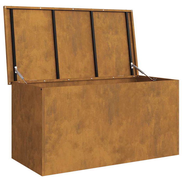 vidaXL Scatola di Stoccaggio Esterno Marrone 100 x 50.5 x 50 cm