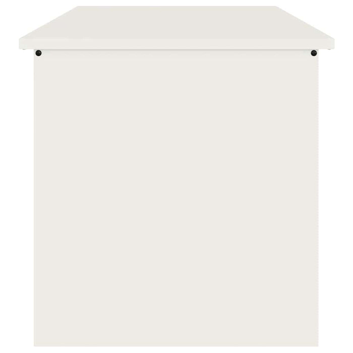 vidaXL Scatola di Stoccaggio Esterno Bianco 80 x 50.5 x 50 cm