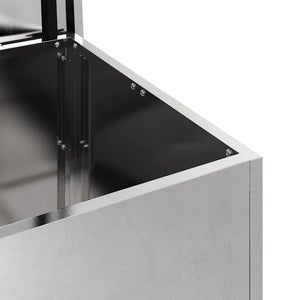 Scatola di Stoccaggio Esterno Argento 80 x 50.5 x 50 cm 874571