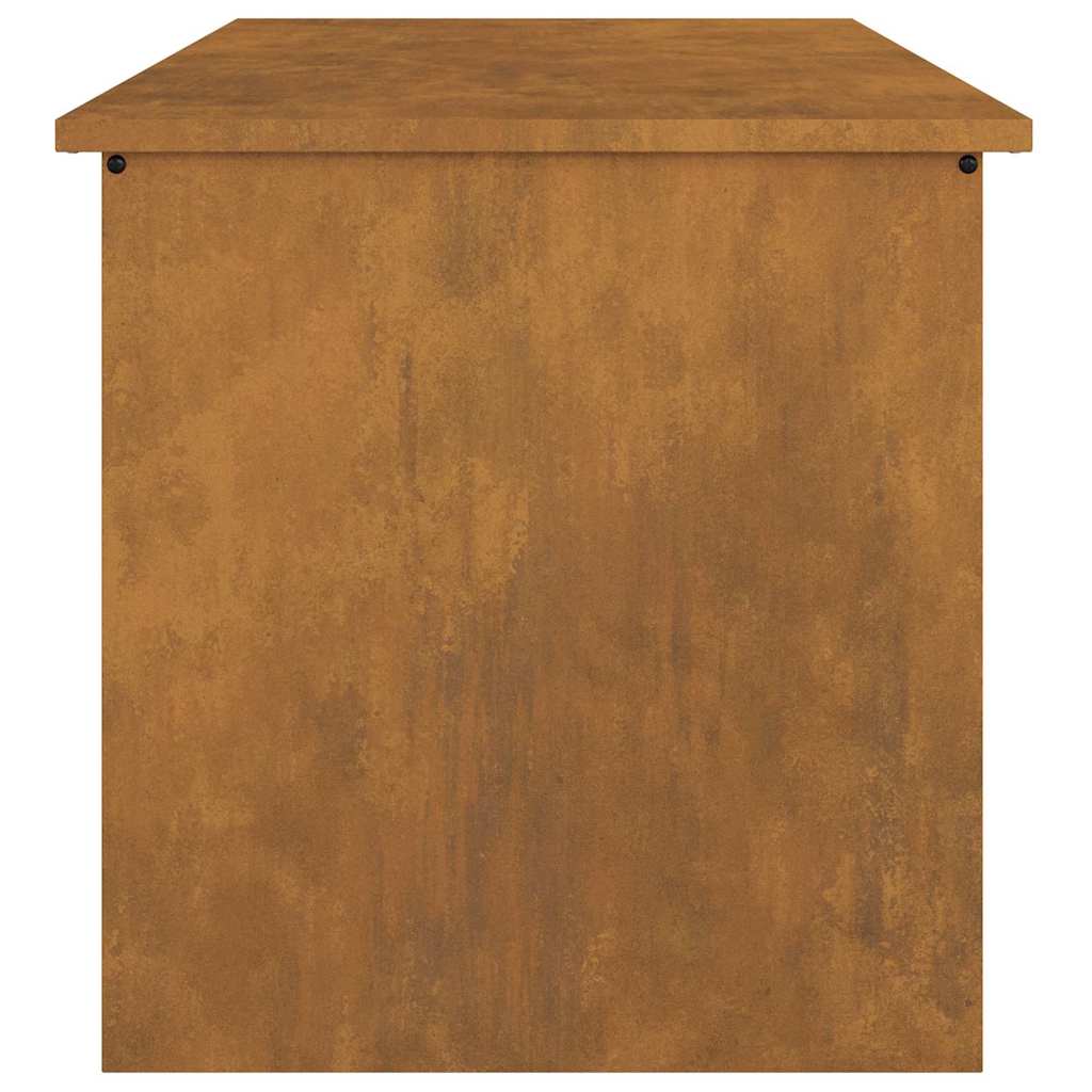 vidaXL Scatola di Stoccaggio Esterno Marrone 80 x 50.5 x 50 cm