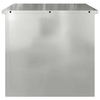 Scatola di Stoccaggio Esterno Argento 55 x 50.5 x 50 cm 874579