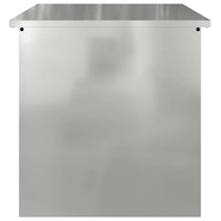 Scatola di Stoccaggio Esterno Argento 55 x 50.5 x 50 cm 874579