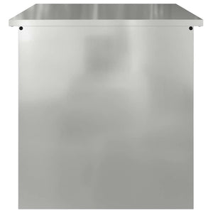 Scatola di Stoccaggio Esterno Argento 55 x 50.5 x 50 cm 874579