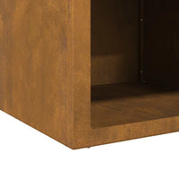 vidaXL Focolare Ruggine 50 x 50 x 40 cm acciaio corten