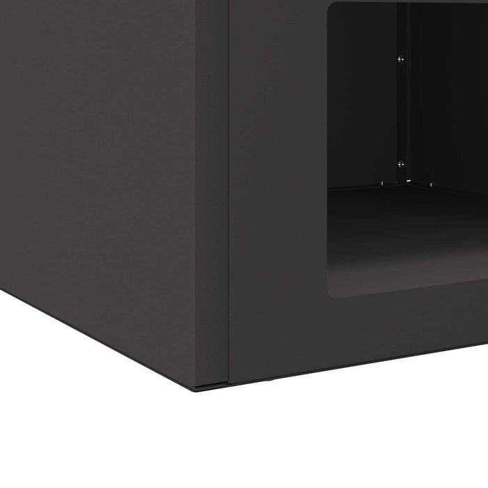 Focolare Nero 50 x 50 x 40 cm Acciaio 874583