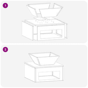 Focolare Nero 50 x 50 x 40 cm Acciaio 874583