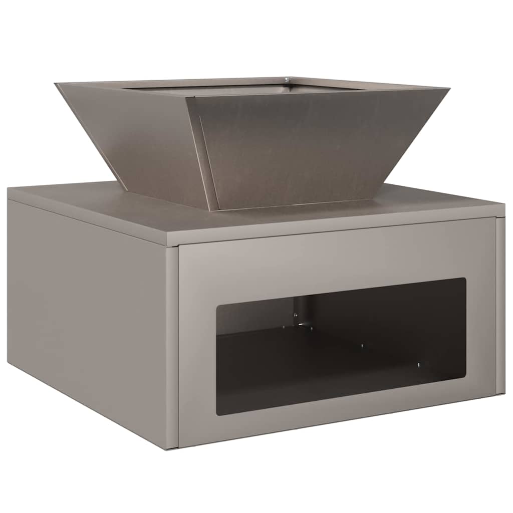 Focolare Ruggine 50 x 50 x 40 cm acciaio corten 874584