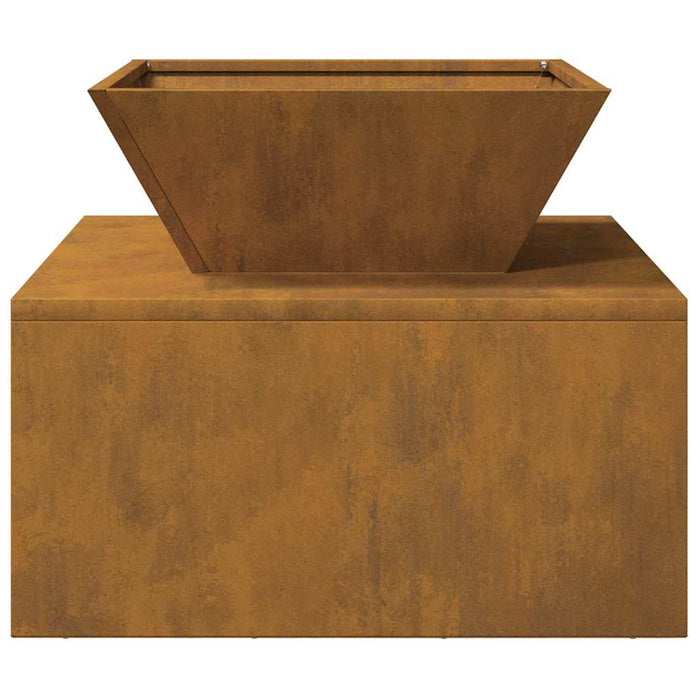 Focolare Ruggine 50 x 50 x 40 cm acciaio corten 874584