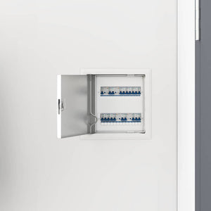 Pannello di Accesso 2 pcs Bianco 20 x 20 cm Acciaio 42010252