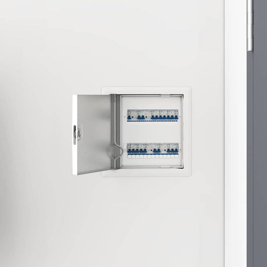 Pannello di Accesso 2 pcs Bianco 20 x 20 cm Acciaio 42010252