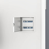 vidaXL Pannello di Accesso 2 pcs Bianco 20 x 20 cm Acciaio