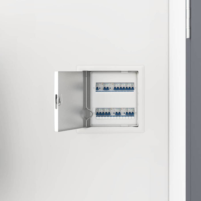 vidaXL Pannello di Accesso 2 pcs Bianco 20 x 20 cm Acciaio